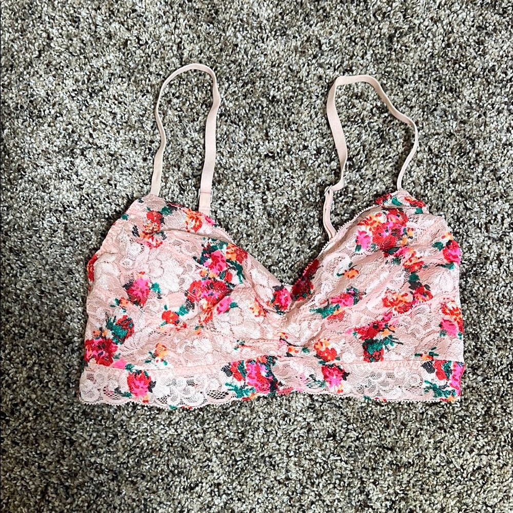 Xhilaration Pink and Red Floral Bra Intimates